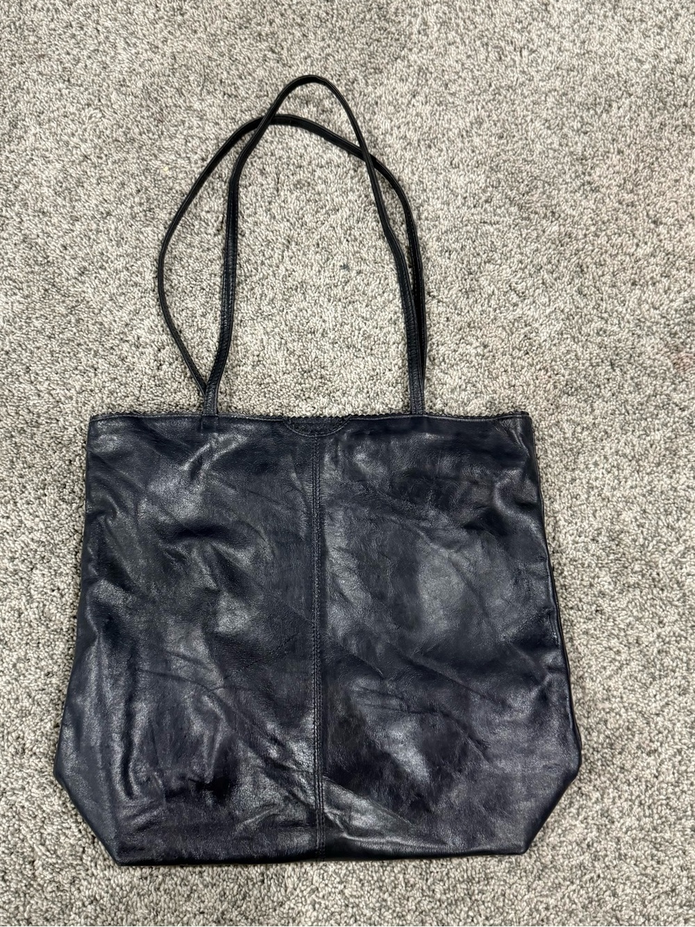 Latico Nora Tote Bag Dark Blue Zip Closure Shoulder Bag Light Weight Everyday